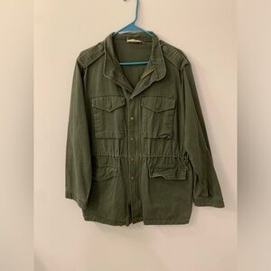 Olive Green Womens Utility Jacket